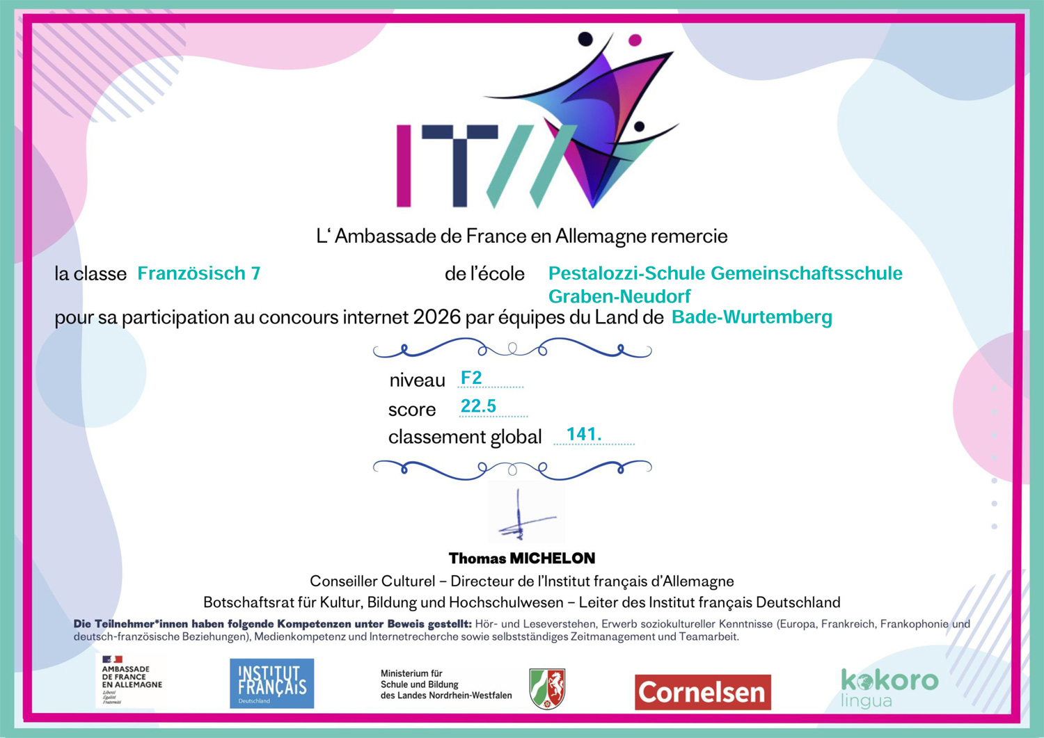 Französisch für Anfänger – Vorschau der Nachricht